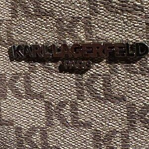 Karl Lagerfeld Monogrammed Brown Bag